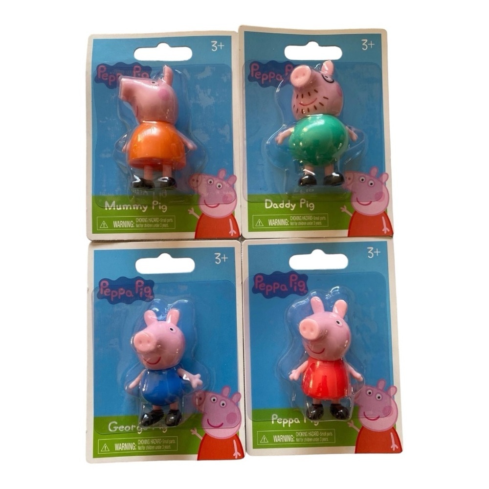 4 Hasbro Peppa Pig Micro Collectable Figures